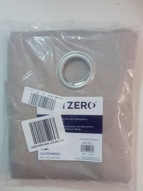 Sun Zero Lichtenberg Beige Curtain Panel with Grommet
